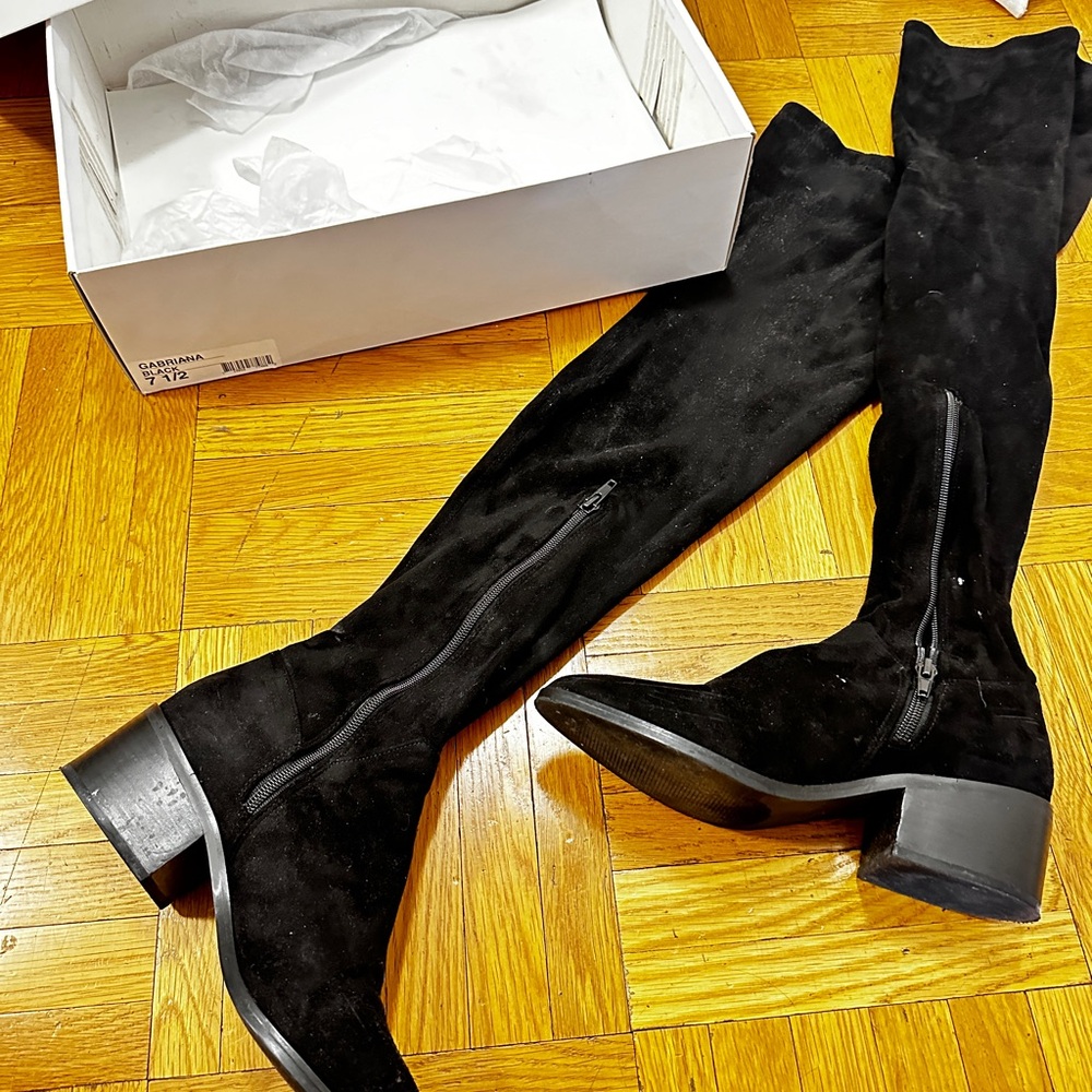 Steve Madden Black Over-the-Knee Boots